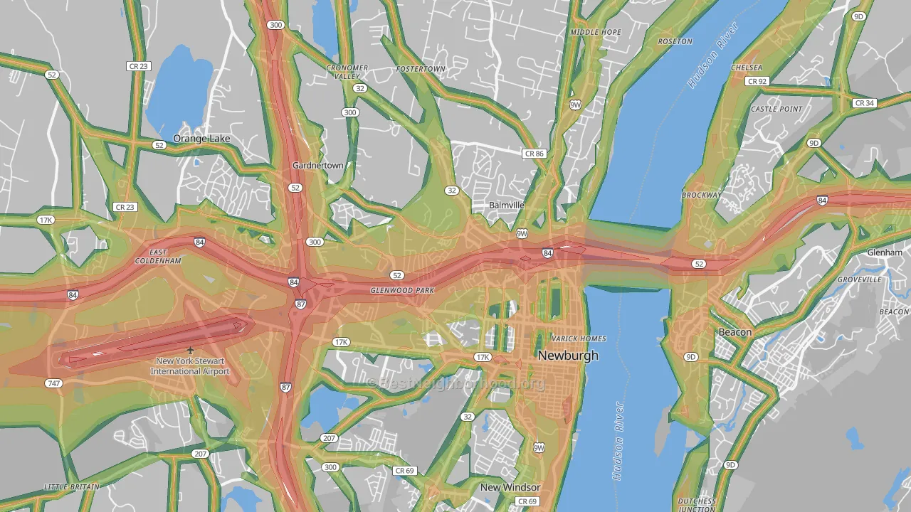 12550, NY Map of Noise Levels in 12550