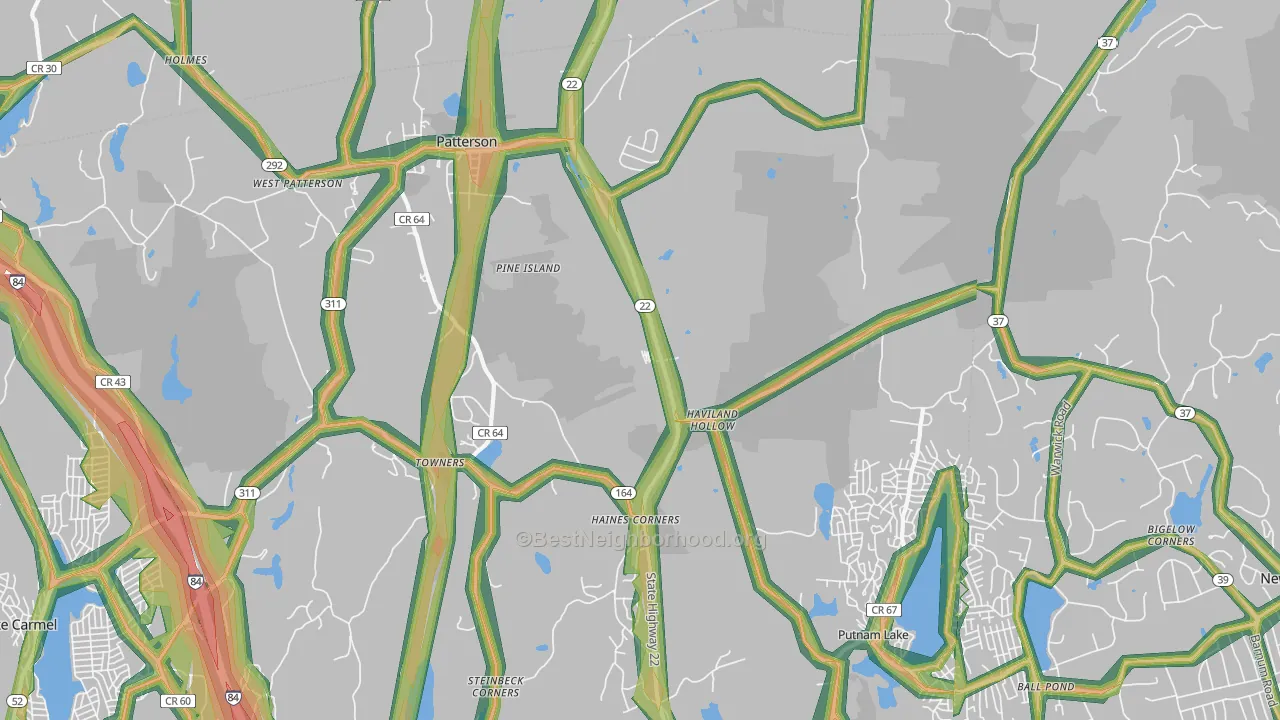 12563, NY Map of Noise Levels in 12563
