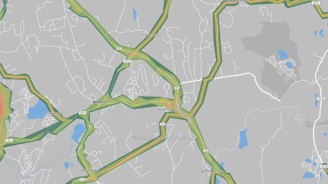 12570, NY Map of Noise Levels in 12570