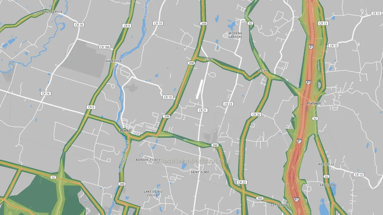12589, NY Map of Noise Levels in 12589