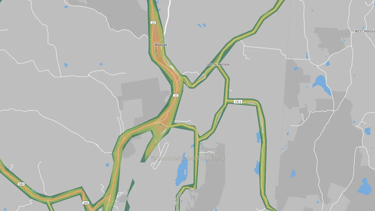 12592, NY Map of Noise Levels in 12592