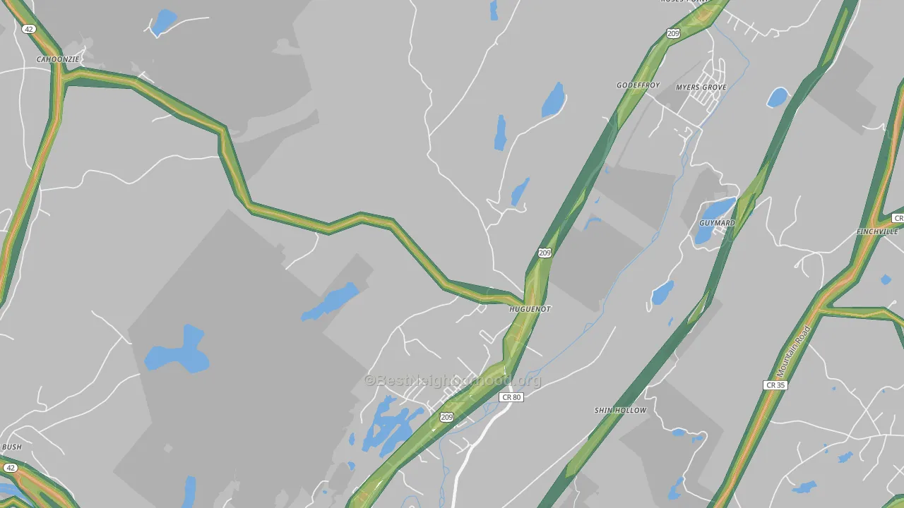 12746, NY Map of Noise Levels in 12746