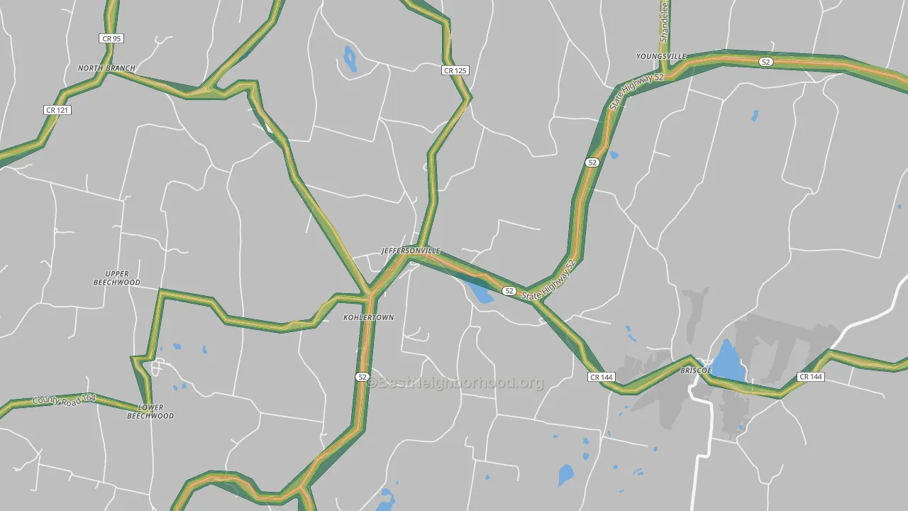 12748, NY Map of Noise Levels in 12748