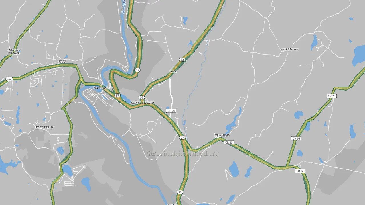 12764, NY Map of Noise Levels in 12764