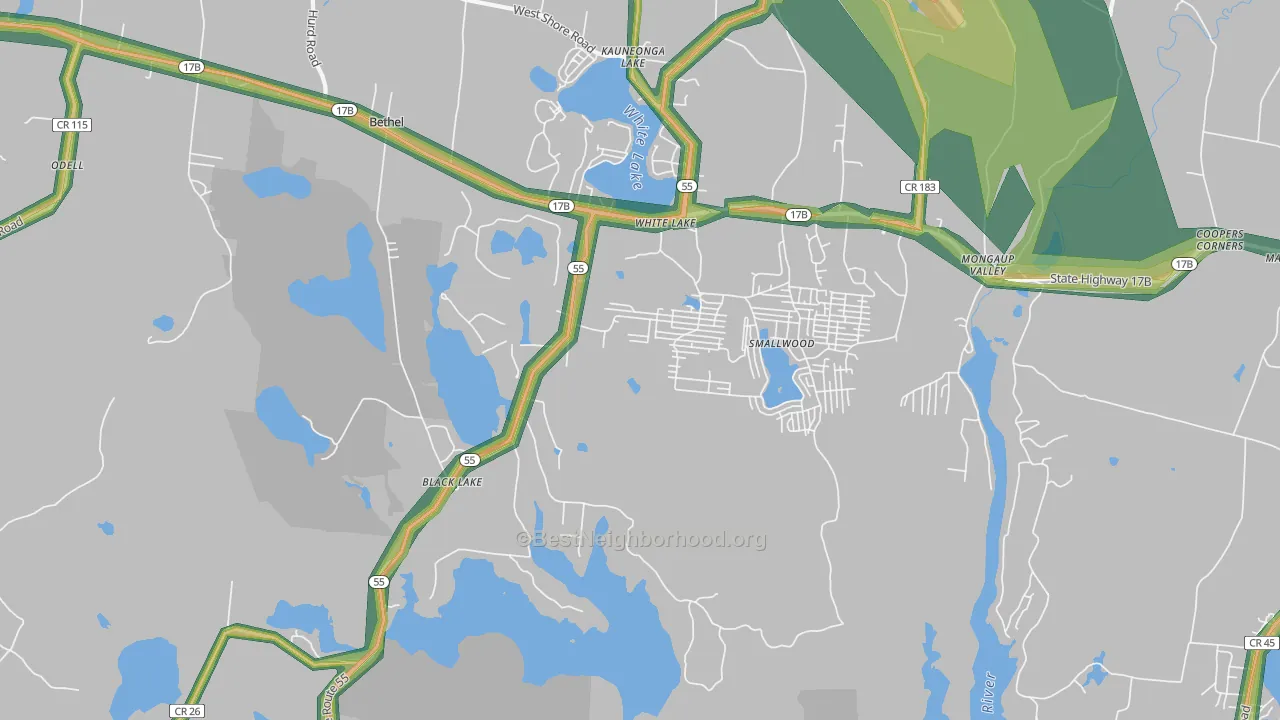 12786, NY Map of Noise Levels in 12786