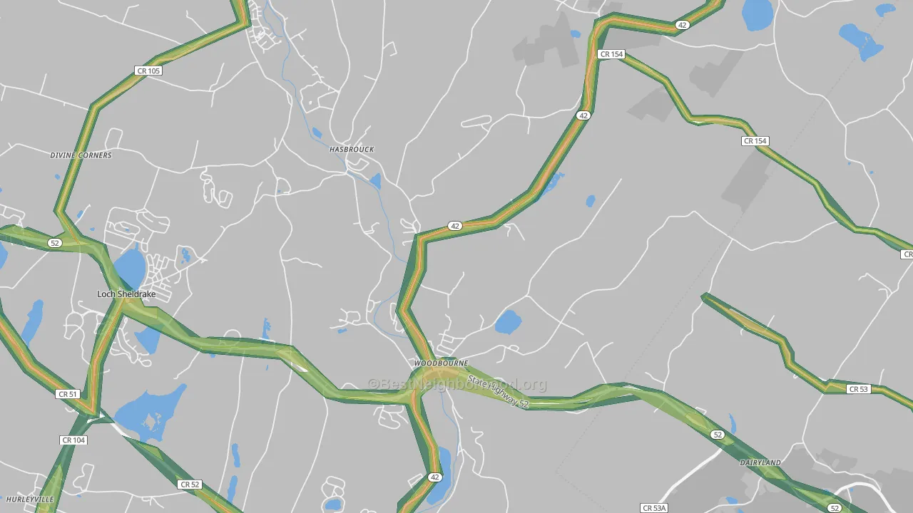 12788, NY Map of Noise Levels in 12788