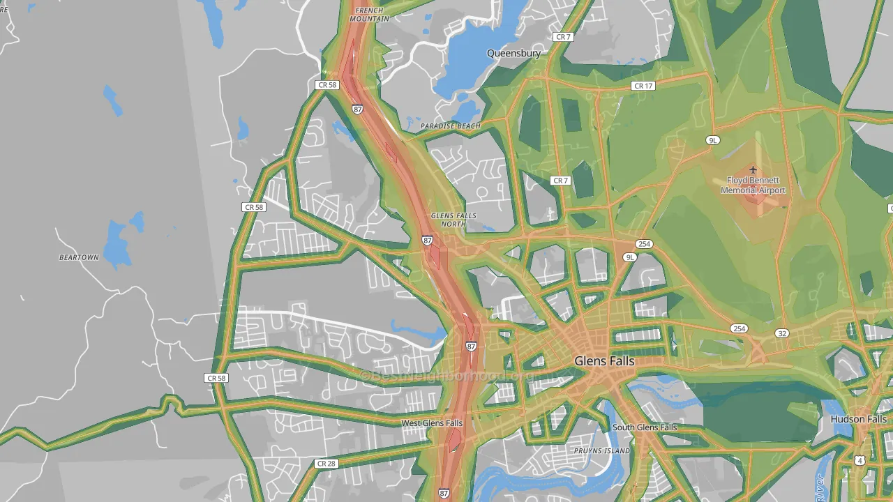 12804, NY Map of Noise Levels in 12804