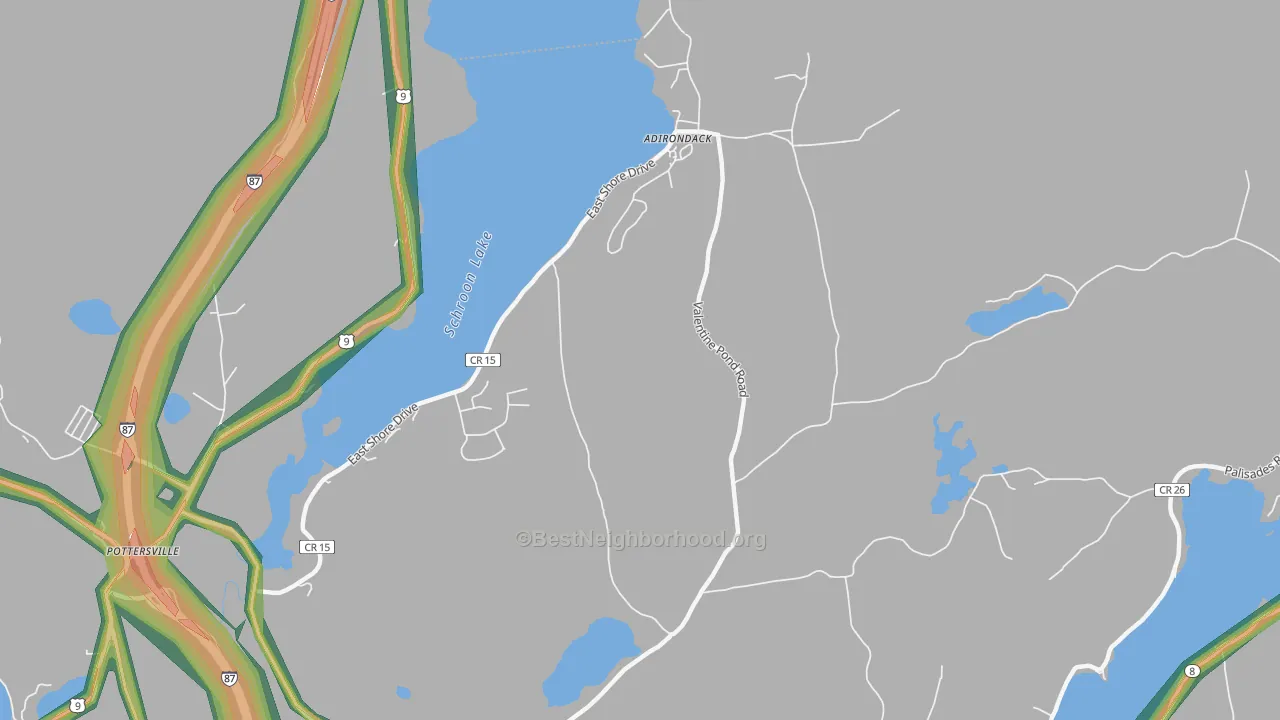 12808, NY Map of Noise Levels in 12808