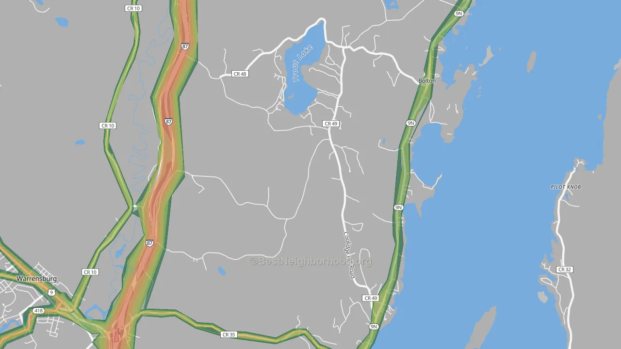12824, NY Map of Noise Levels in 12824