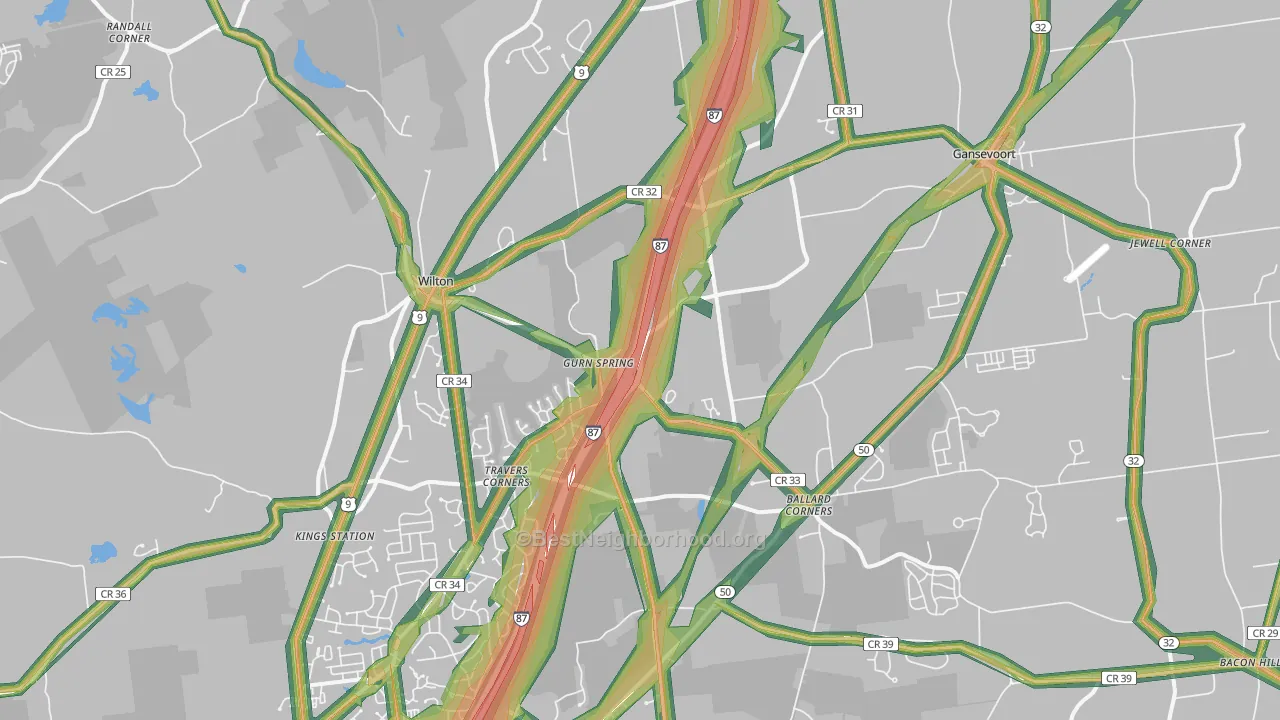 12831, NY Map of Noise Levels in 12831