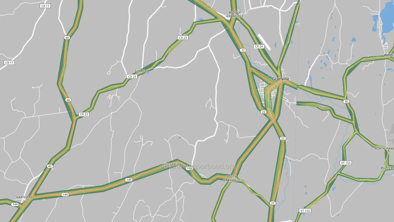 12832, NY Map of Noise Levels in 12832