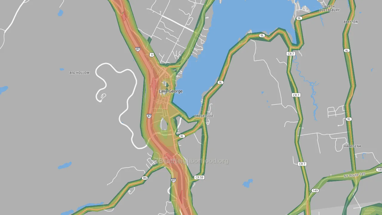 12845, NY Map of Noise Levels in 12845