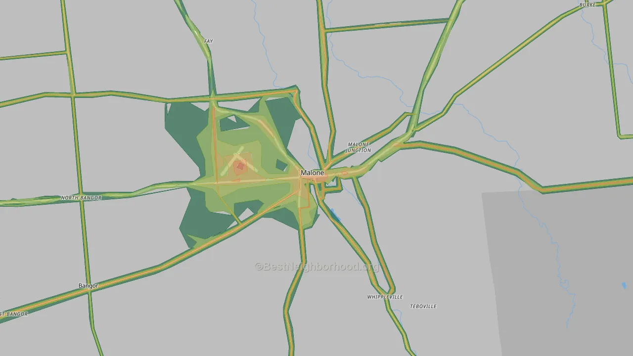 12953, NY Map of Noise Levels in 12953