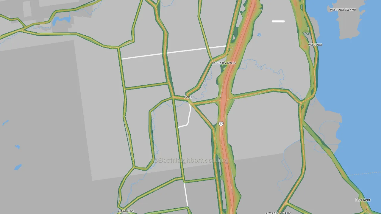 12972, NY Map of Noise Levels in 12972
