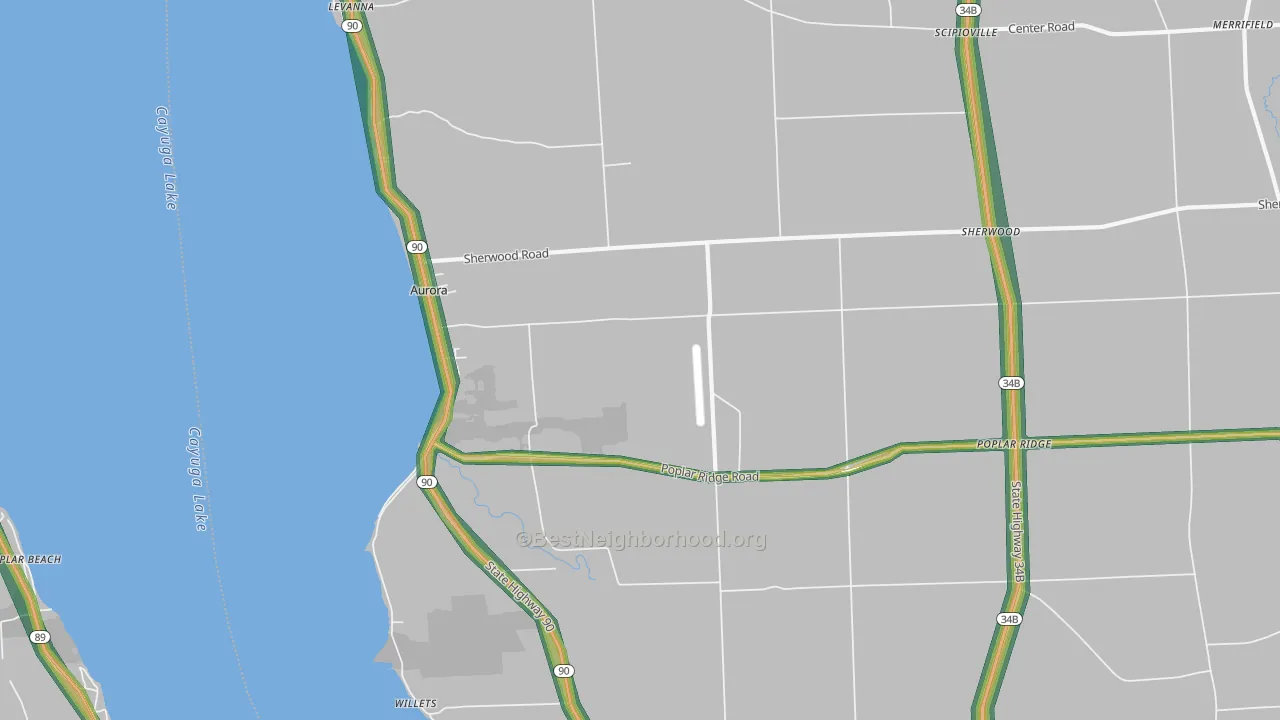 13026, NY Map of Noise Levels in 13026