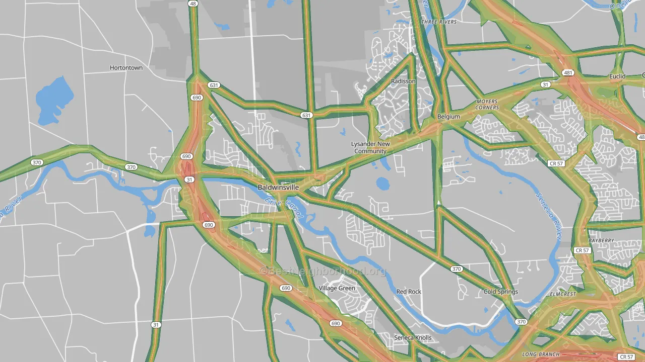 13027, NY Map of Noise Levels in 13027