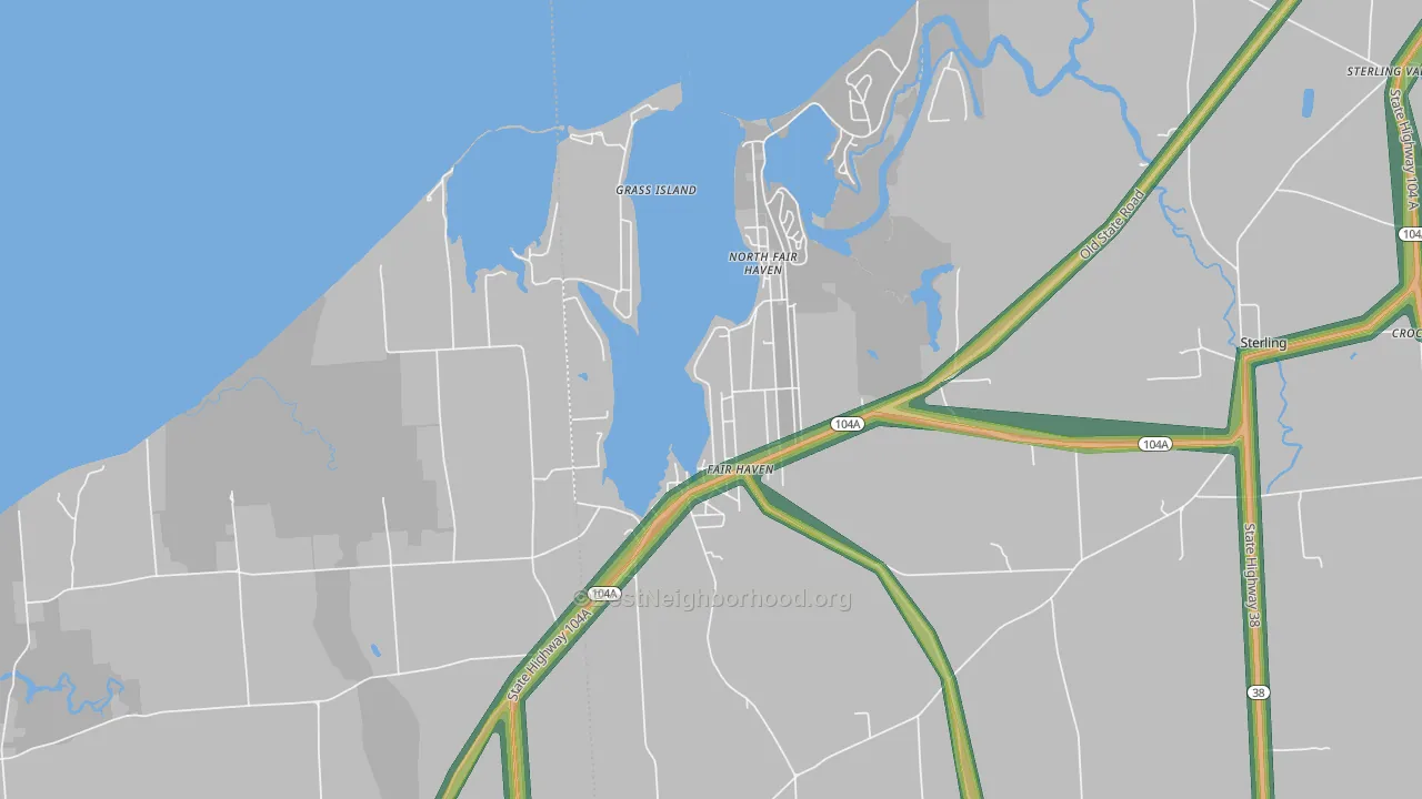 13064, NY Map of Noise Levels in 13064