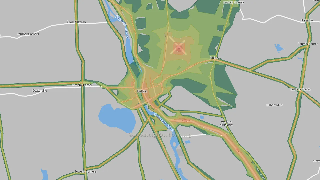 13069, NY Map of Noise Levels in 13069