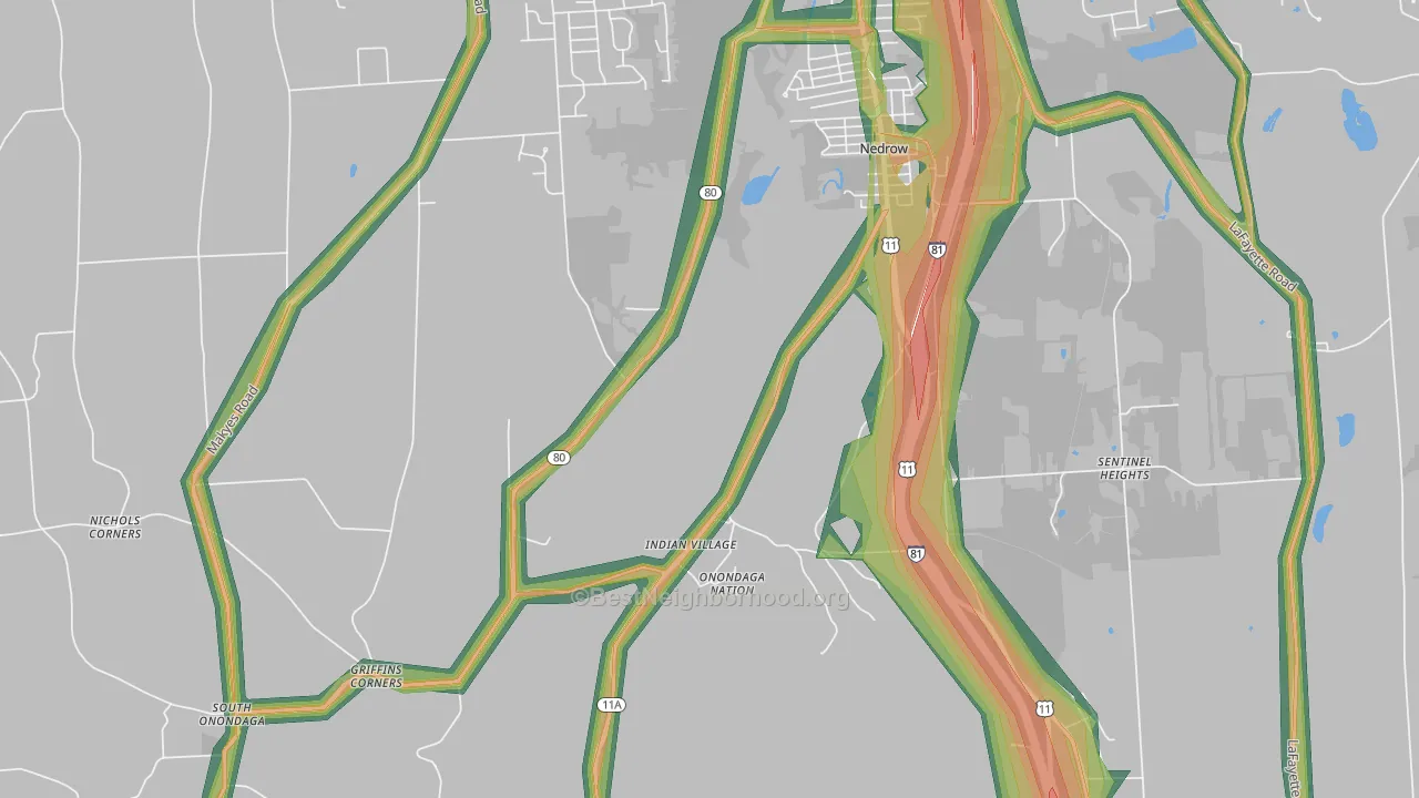 13120, NY Map of Noise Levels in 13120