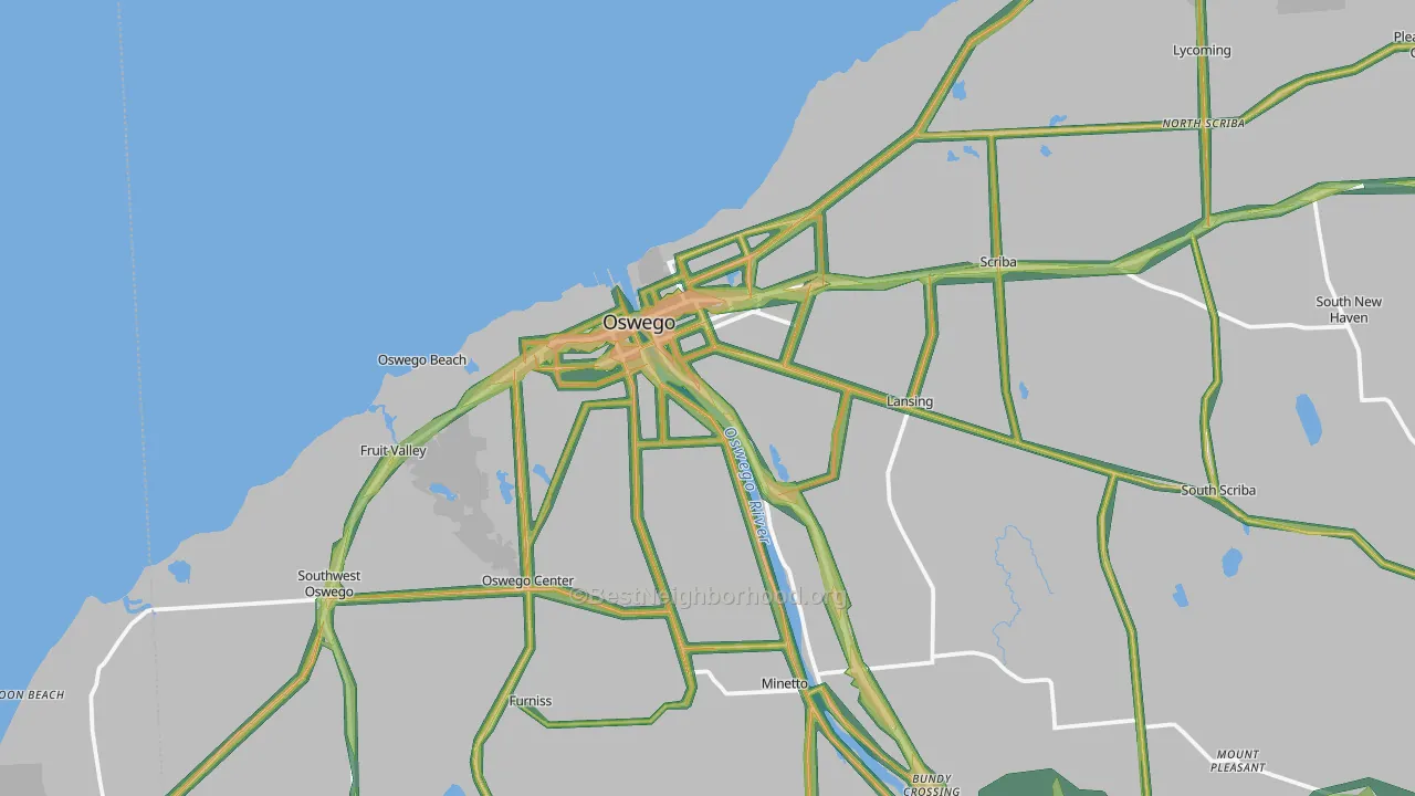 13126, NY Map of Noise Levels in 13126