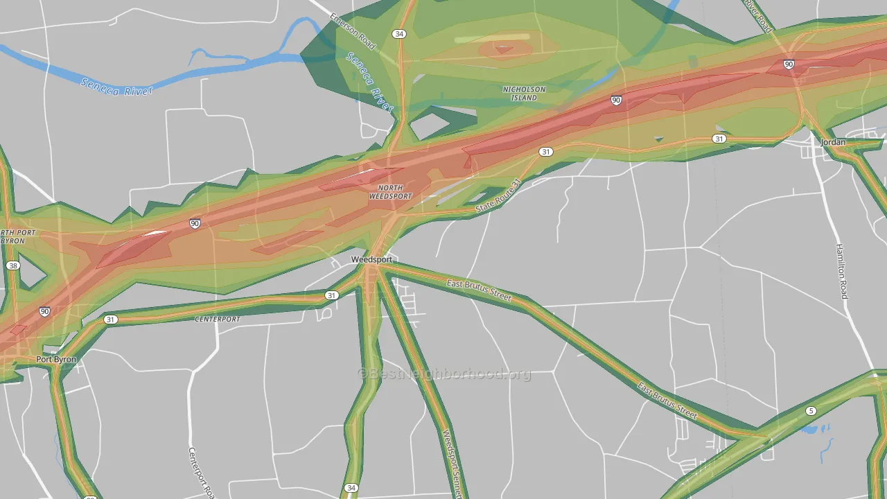 13166, NY Map of Noise Levels in 13166
