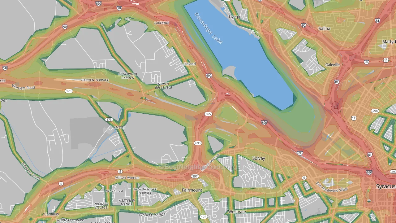 13209, NY Map of Noise Levels in 13209