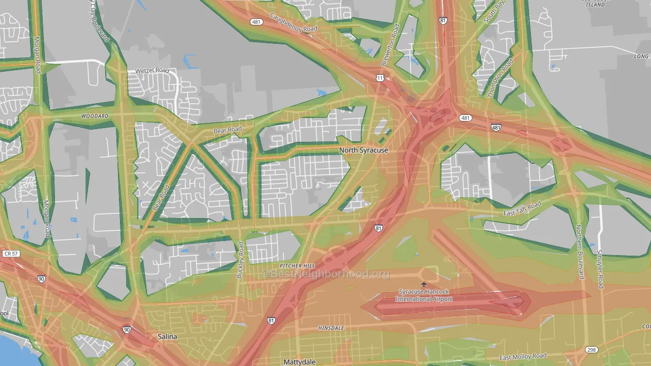13212, NY Map of Noise Levels in 13212