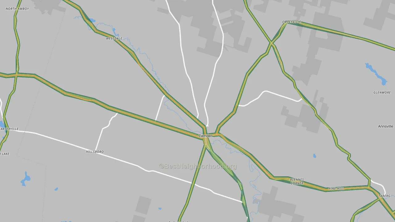 13316, NY Map of Noise Levels in 13316