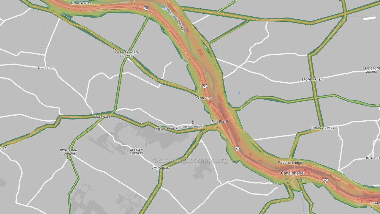 13339, NY Map of Noise Levels in 13339