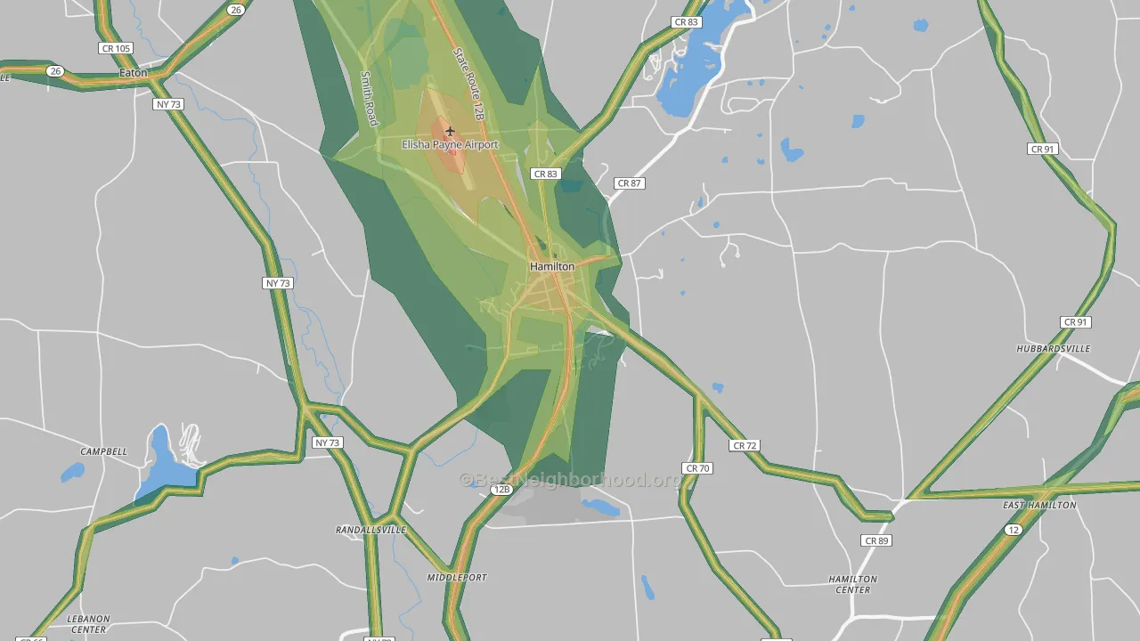 13346, NY Map of Noise Levels in 13346