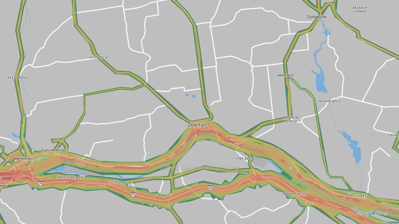 13365, NY Map of Noise Levels in 13365
