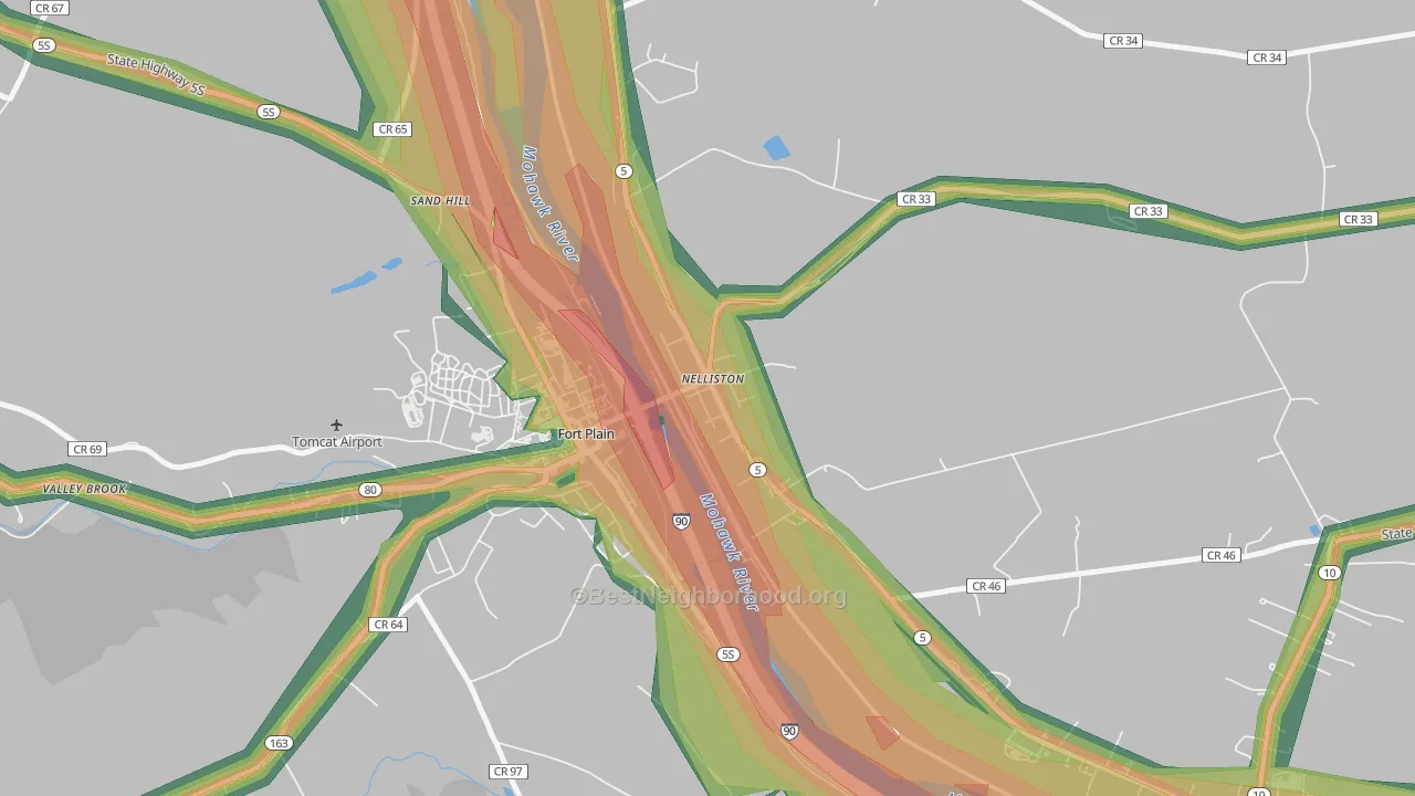13410, NY Map of Noise Levels in 13410