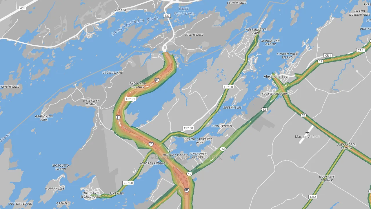 13640, NY Map of Noise Levels in 13640