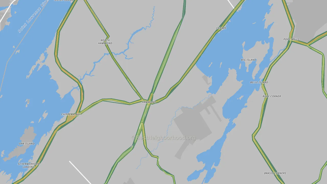 13646, NY Map of Noise Levels in 13646