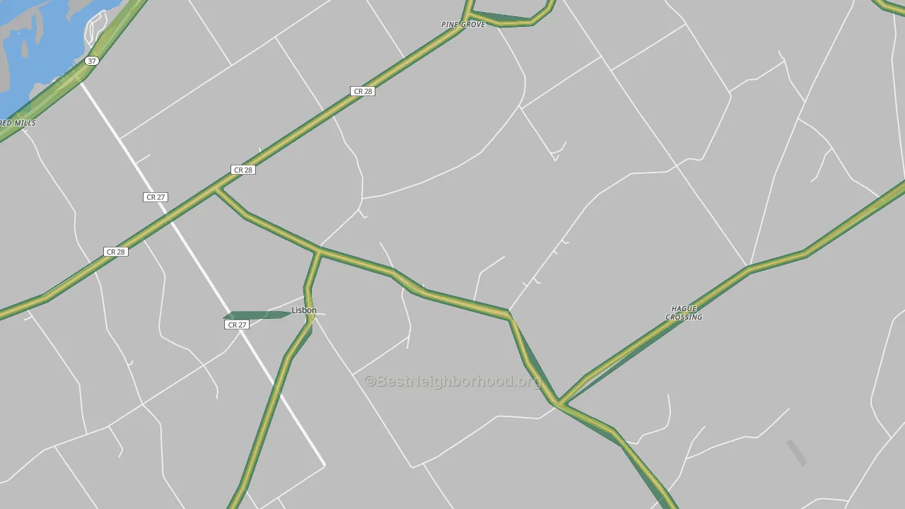 13658, NY Map of Noise Levels in 13658
