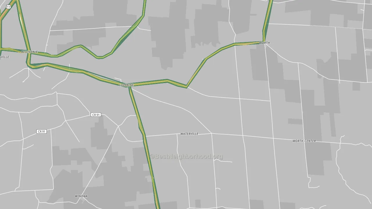 13659, NY Map of Noise Levels in 13659