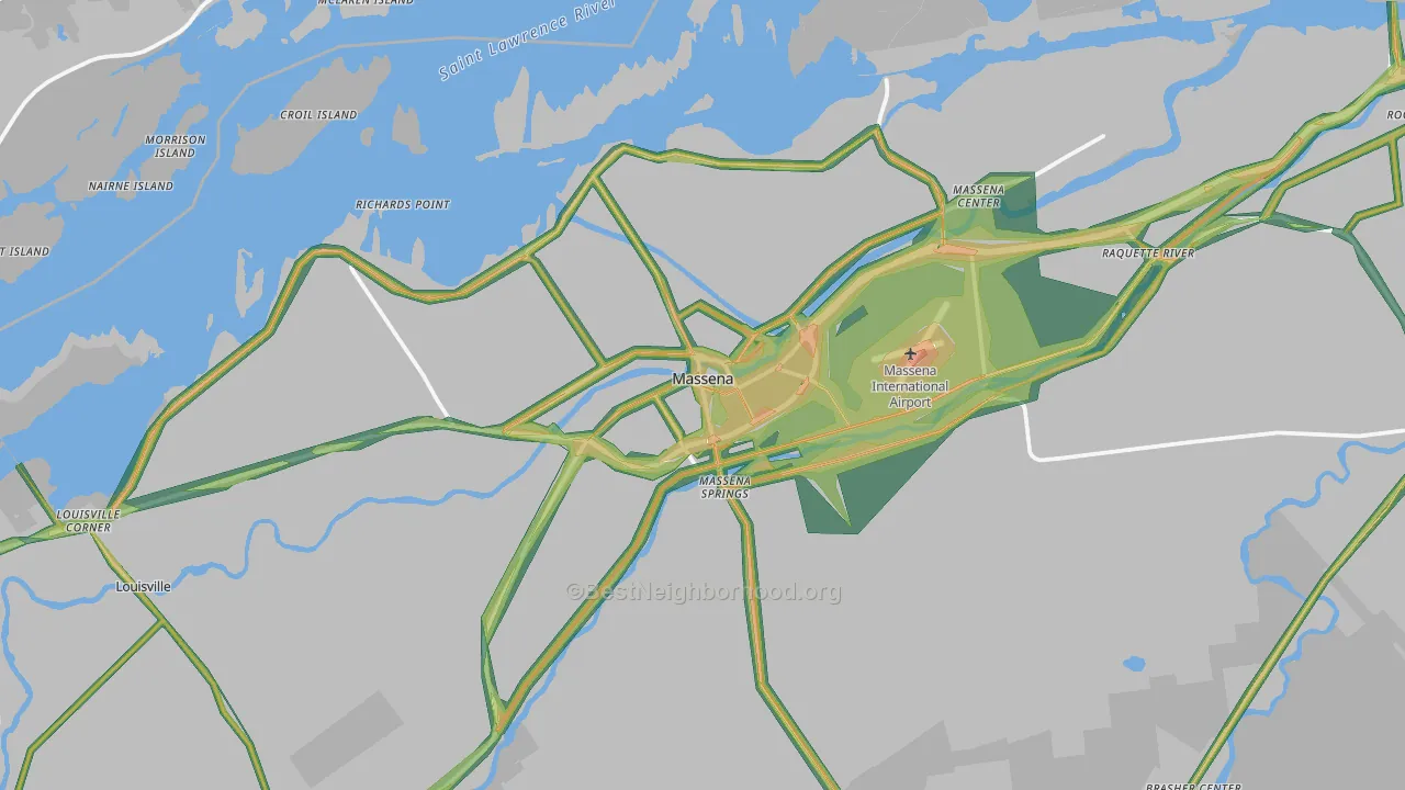 13662, NY Map of Noise Levels in 13662
