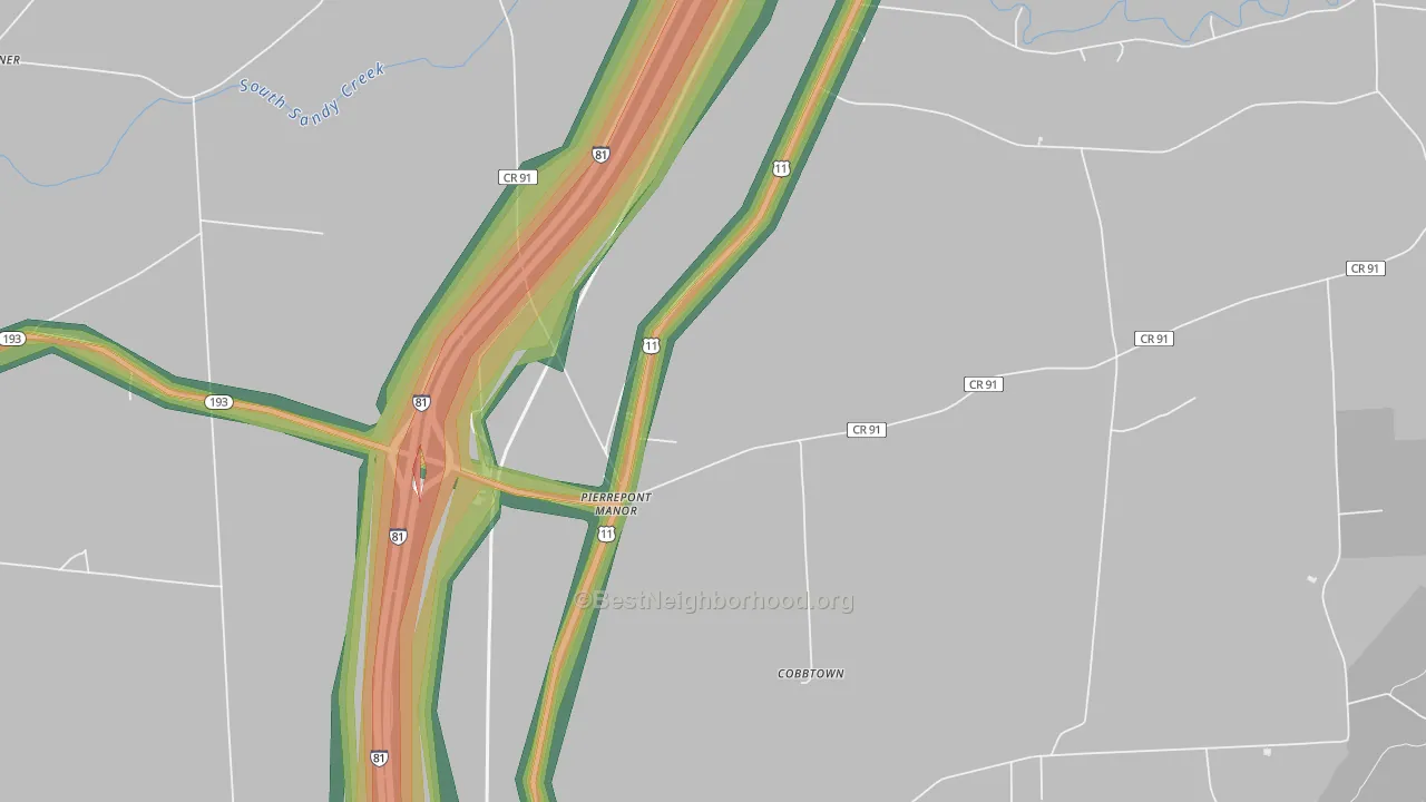 13674, NY Map of Noise Levels in 13674