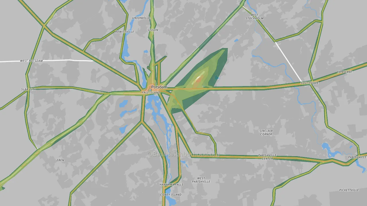 13676, NY Map of Noise Levels in 13676