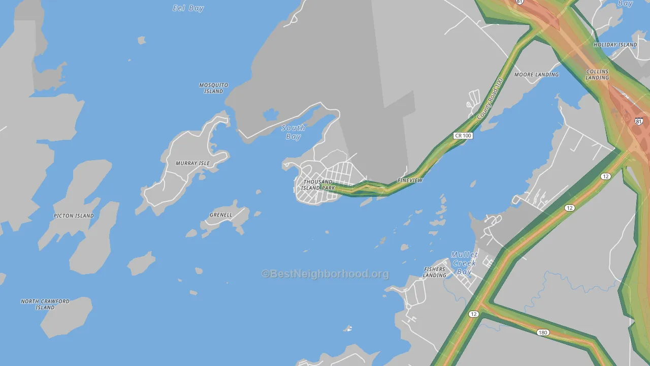 13692, NY Map of Noise Levels in 13692