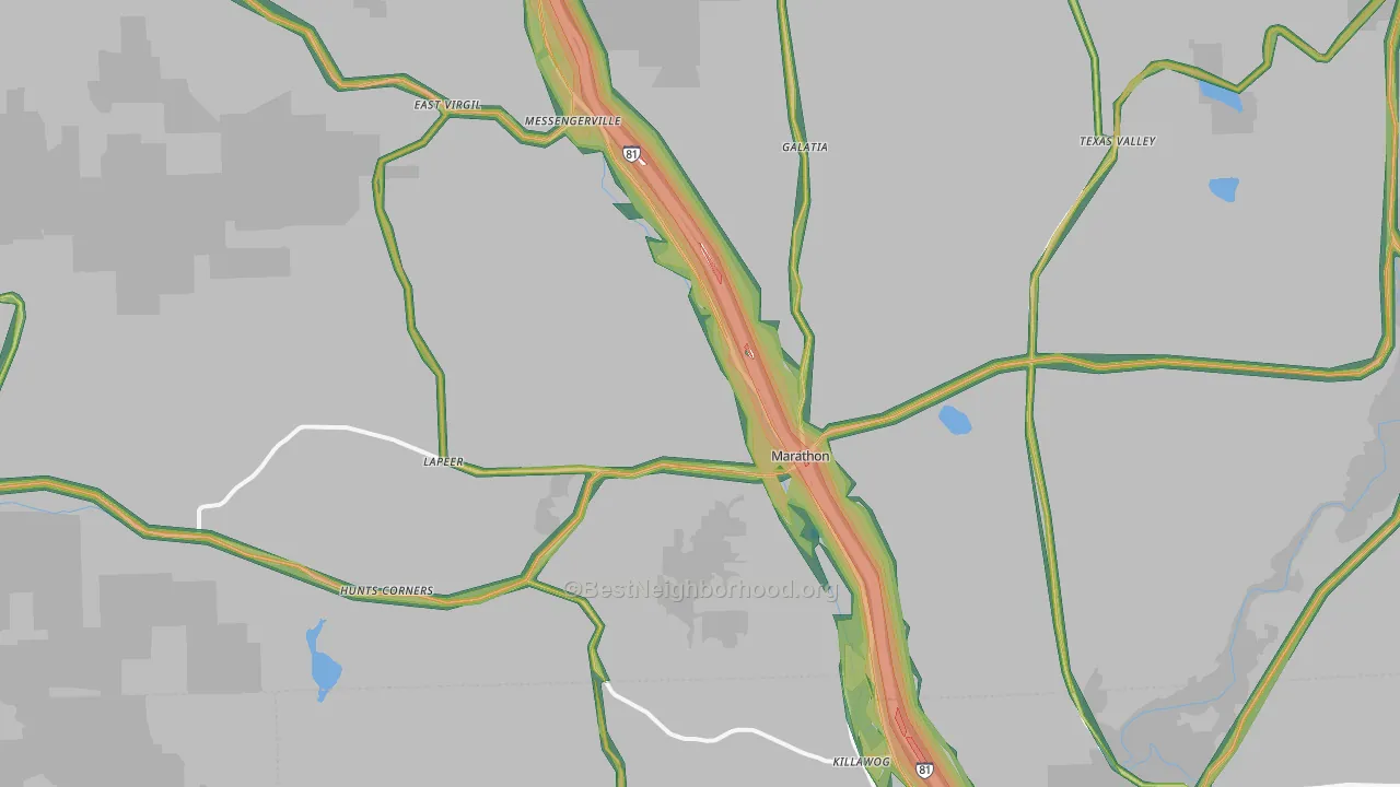 13803, NY Map of Noise Levels in 13803