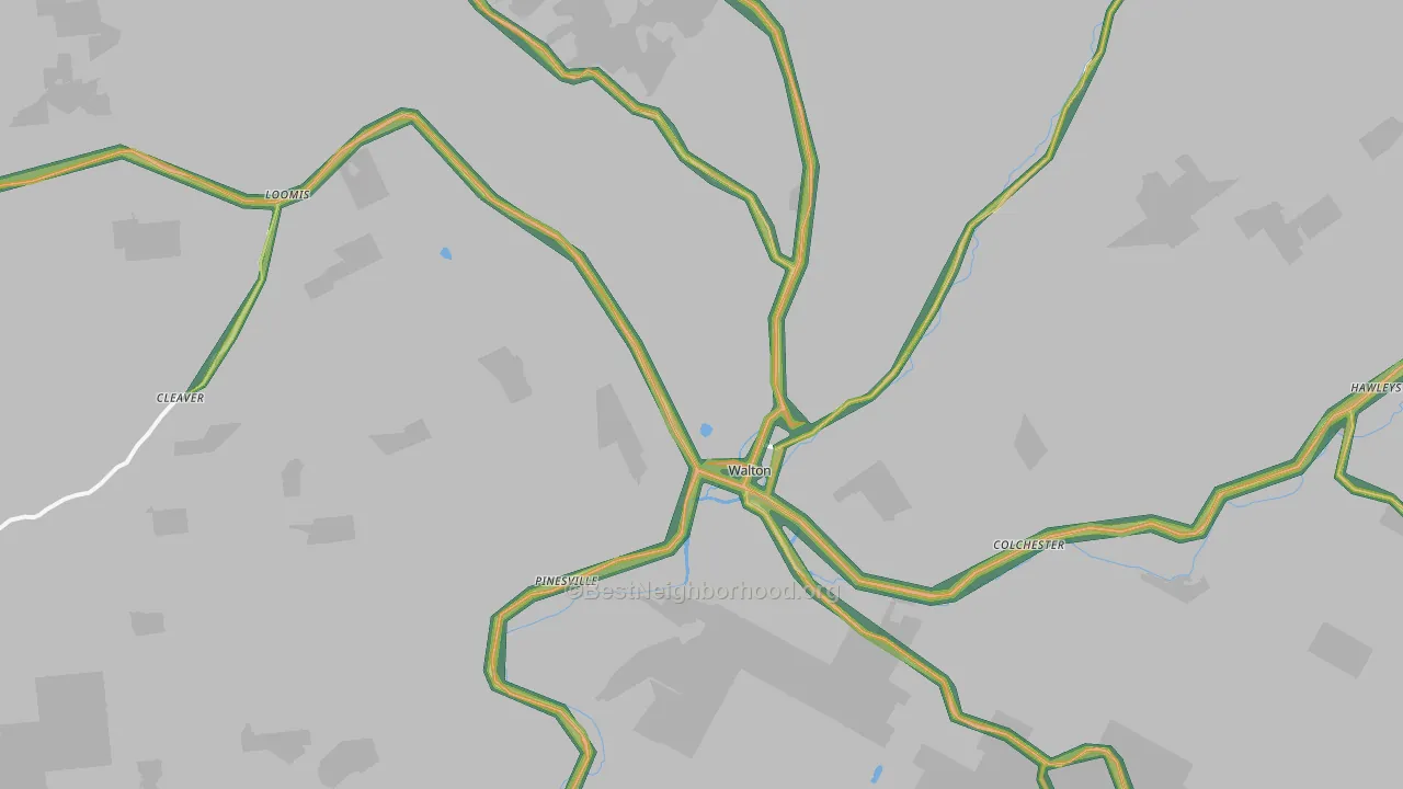 13856, NY Map of Noise Levels in 13856