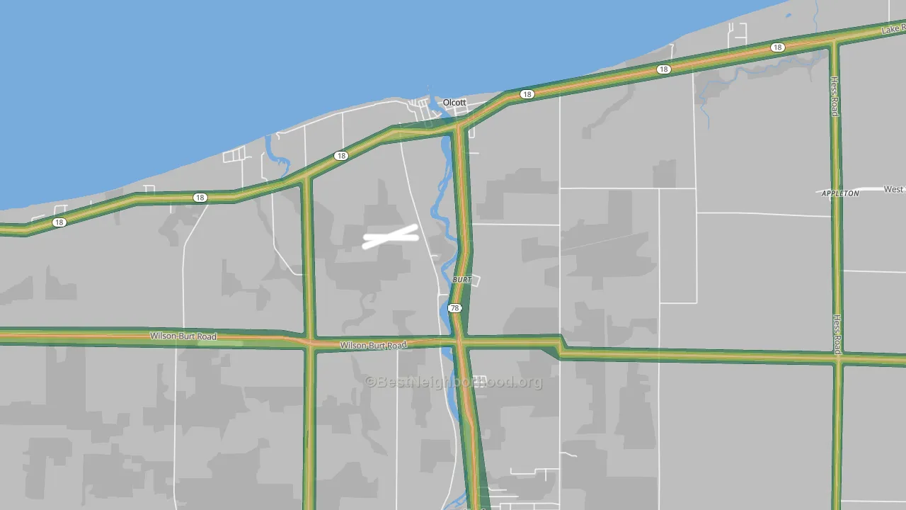 14028, NY Map of Noise Levels in 14028