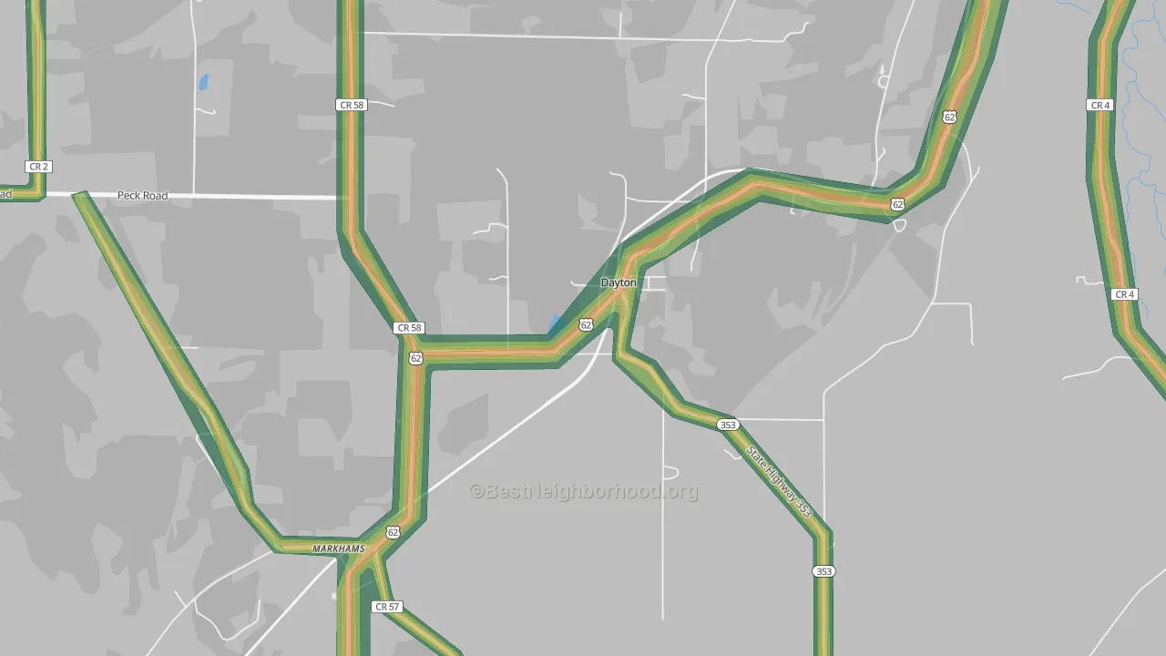14041, NY Map of Noise Levels in 14041