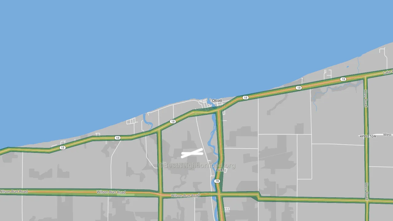 14126, NY Map of Noise Levels in 14126