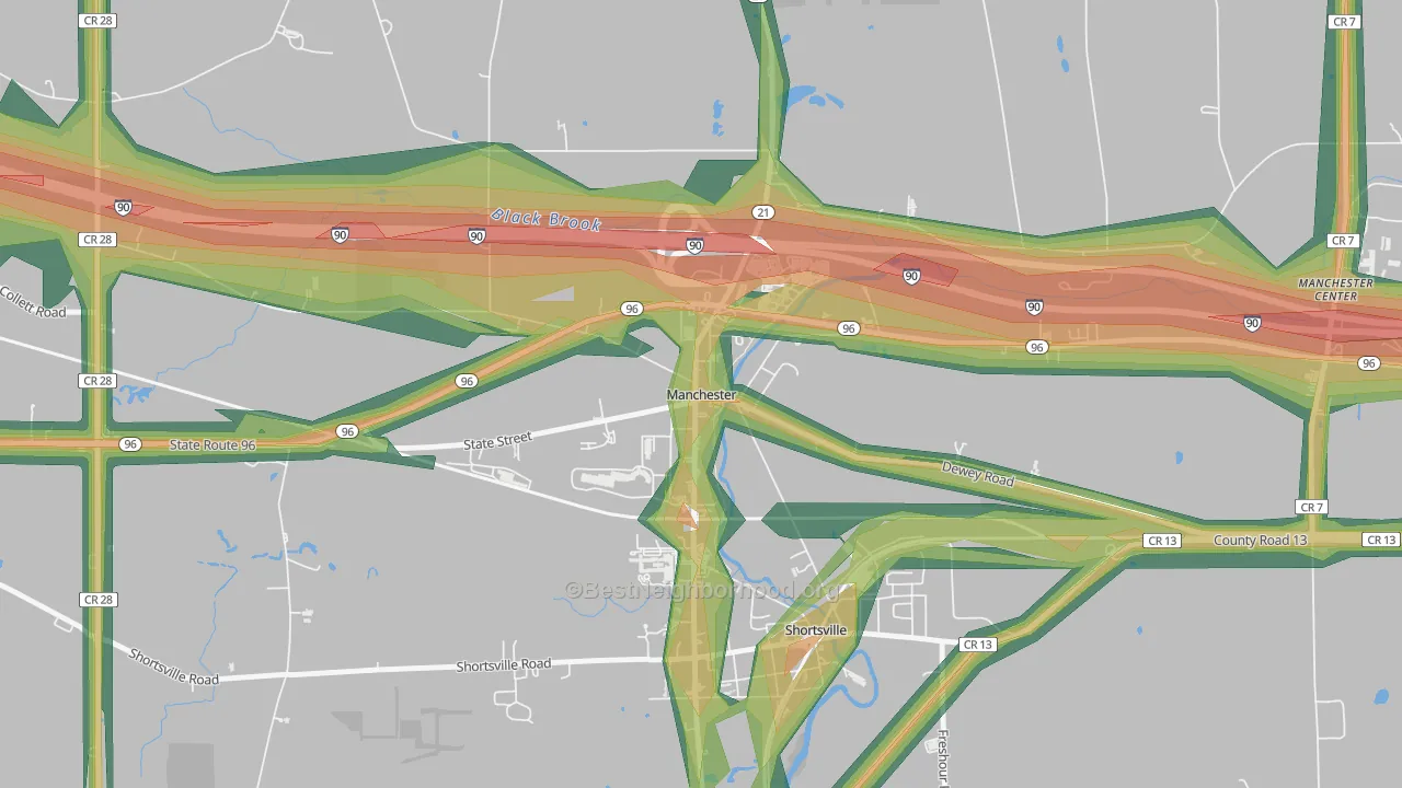 14504, NY Map of Noise Levels in 14504
