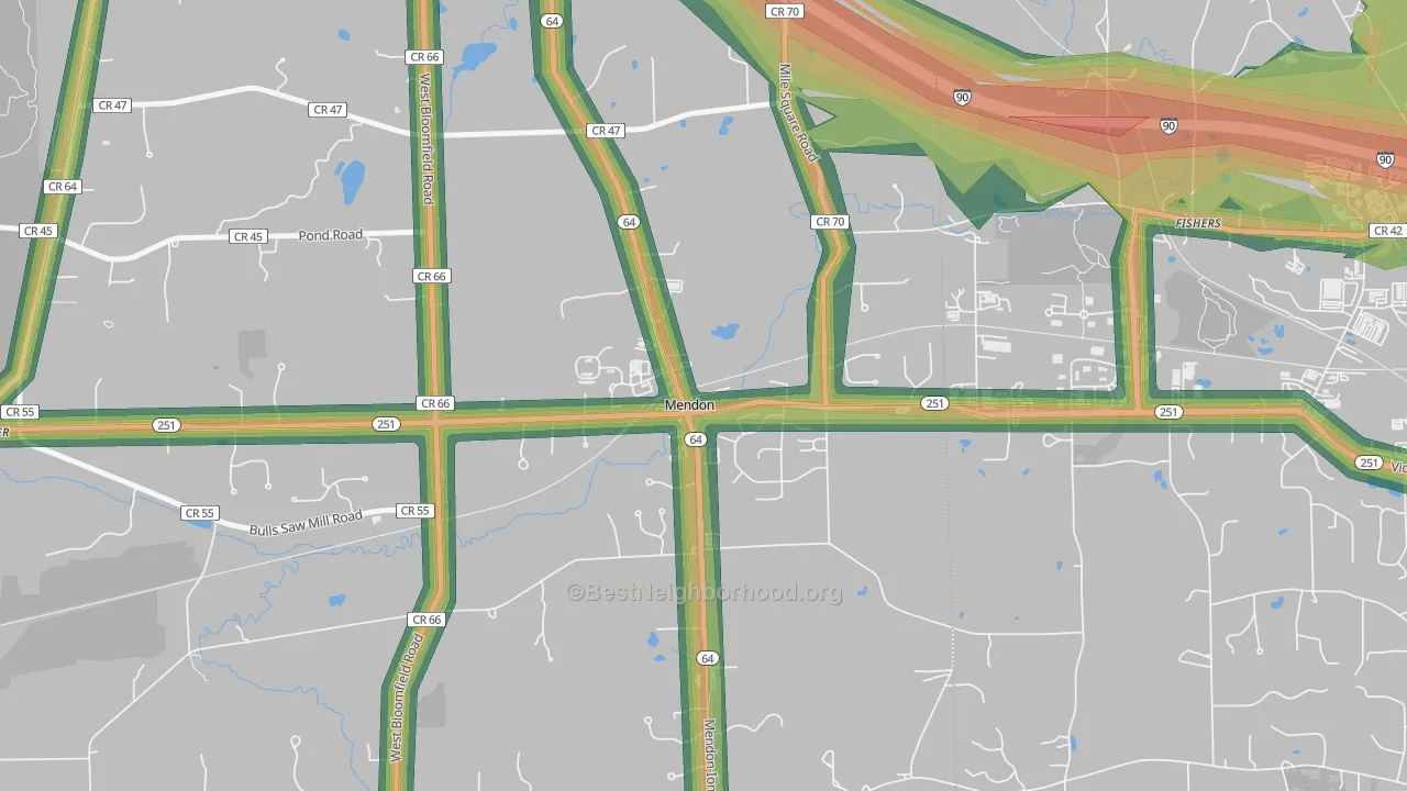 14506, NY Map of Noise Levels in 14506