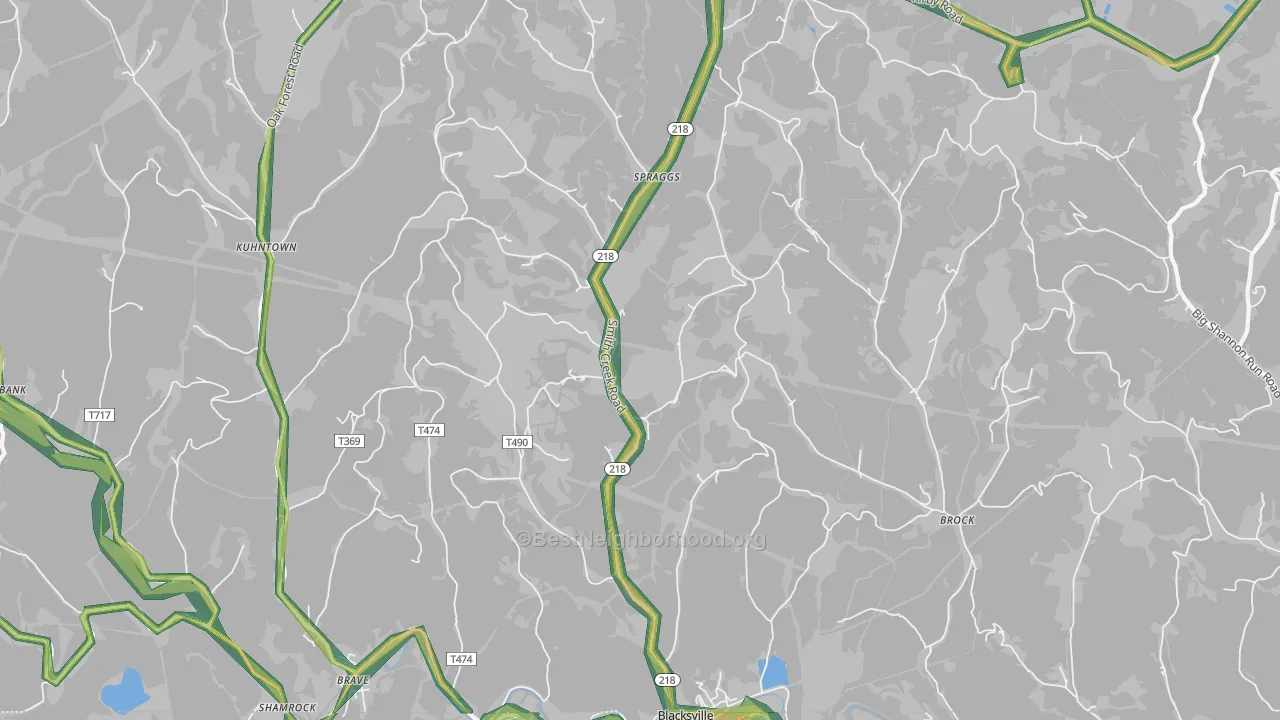 15362, PA Map of Noise Levels in 15362