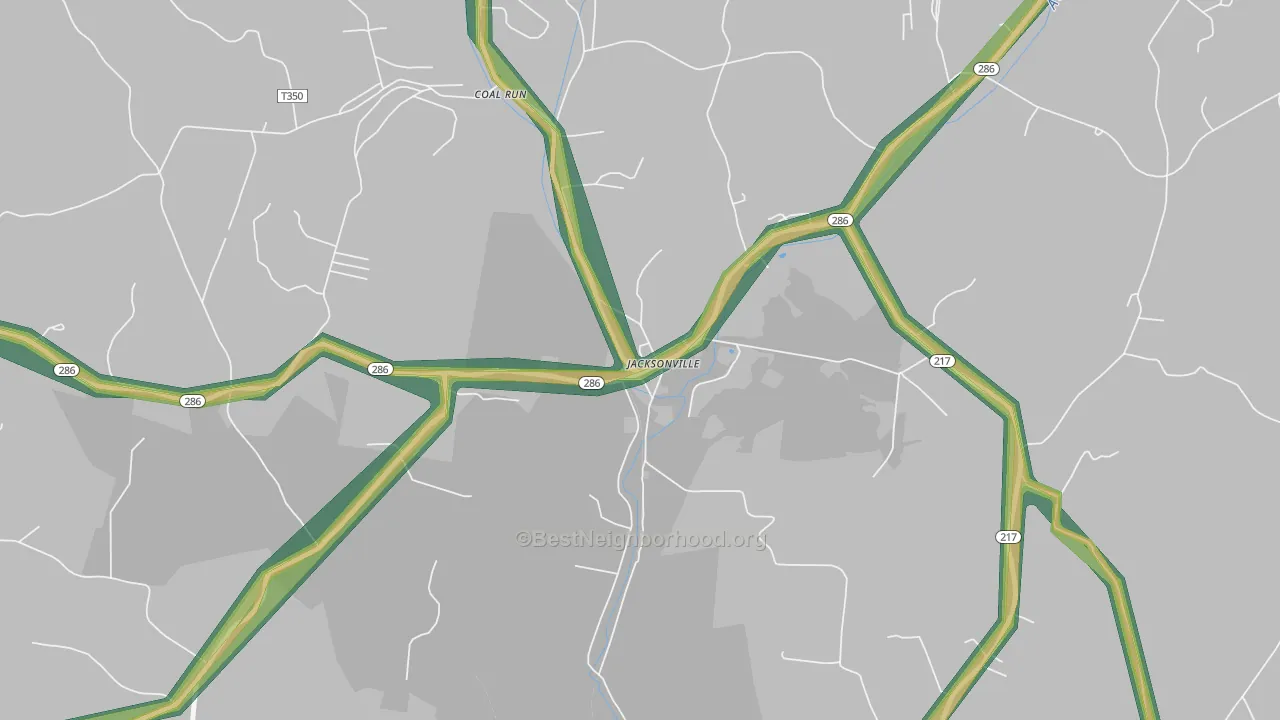 15752, PA Map of Noise Levels in 15752
