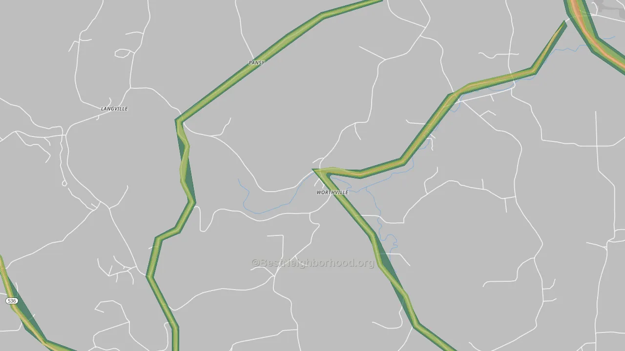 15784, PA Map of Noise Levels in 15784